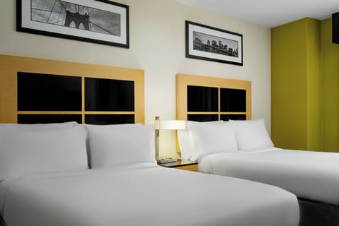 Standard Room, 2 Double Beds | Hypo-allergenic bedding available, down comforters, in-room safe, desk