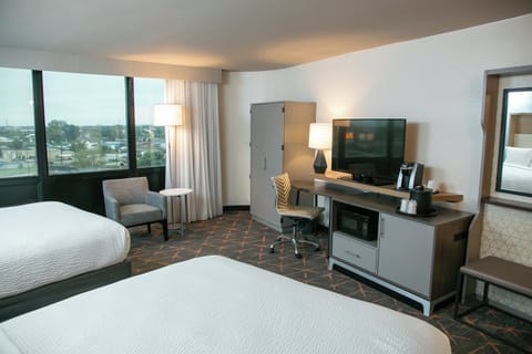 In-room safe, desk, laptop workspace, blackout drapes