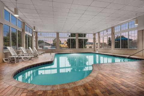 Indoor pool, open 9:00 AM to midnight, pool umbrellas
