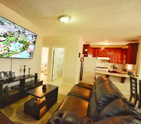 Luxury Apartment, 3 Bedrooms, City View | Living area | 65-inch Smart TV with satellite channels, TV, Netflix