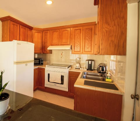 City Double Room, 2 Bedrooms, Non Smoking, City View | Private kitchen | Fridge, microwave, oven, stovetop