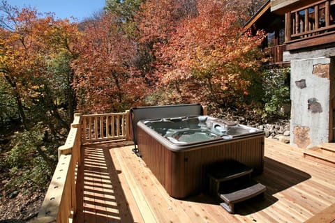 New hot tub tucked away from it all.