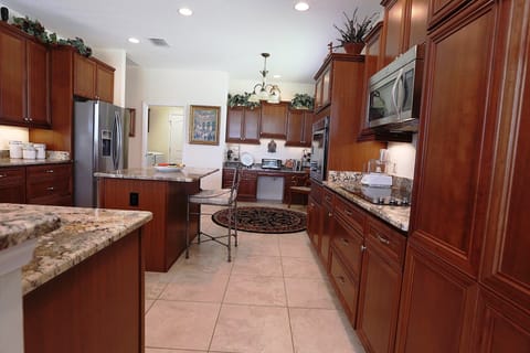 Kitchen with center island