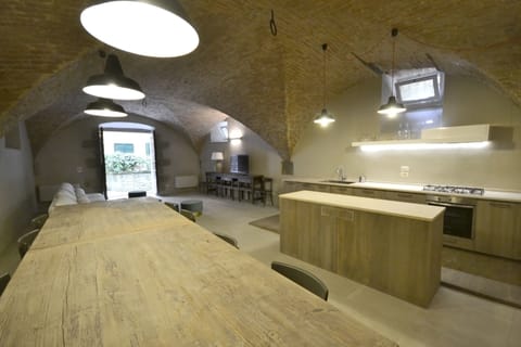 Apartment | Private kitchen | Fridge, microwave, oven, stovetop