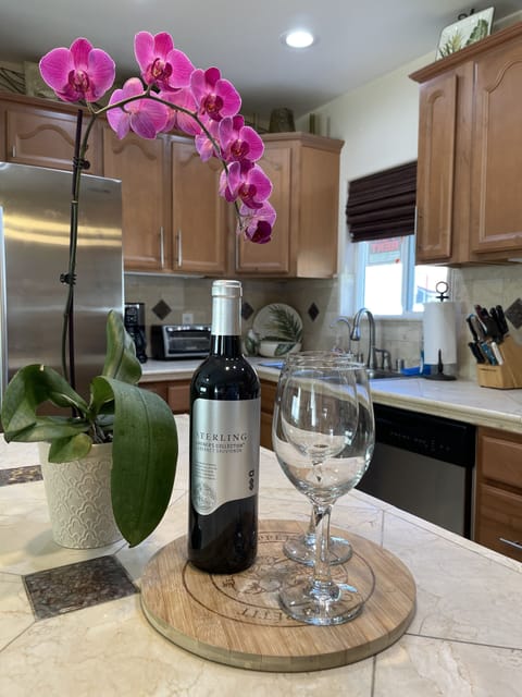 Complimentary.. Something nice to enjoy when you arrive and put your feet up!!🌊