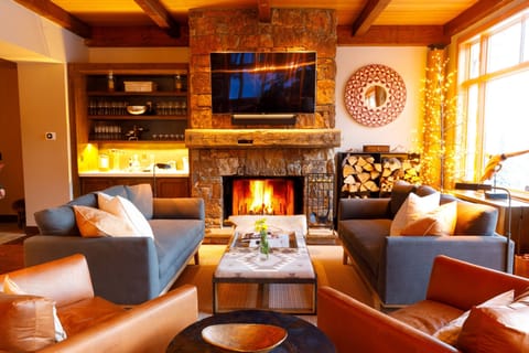 Relax in the ultra comfy living area after the day's adventures.