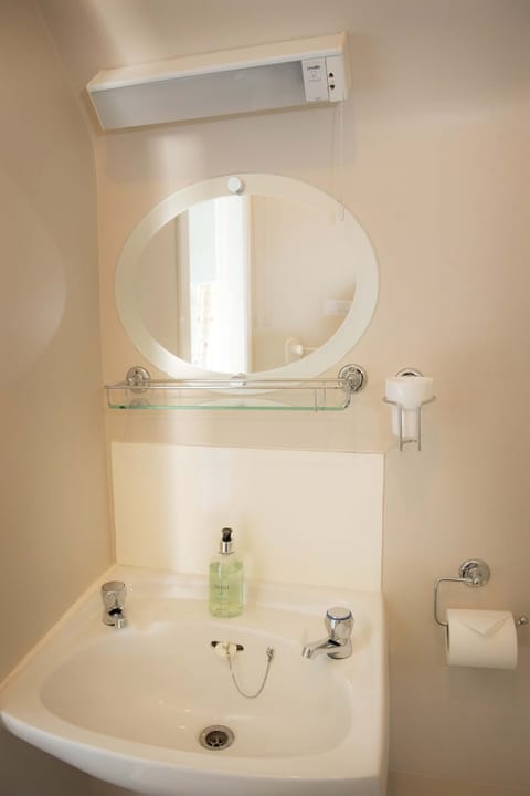 Twin Room | Bathroom | Shower, free toiletries, hair dryer, towels