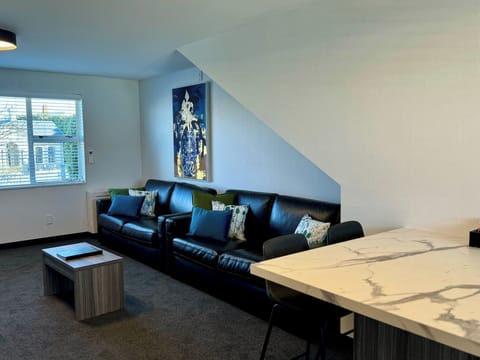 Superior Apartment, 1 Bedroom, Kitchen | Living area | 55-inch Smart TV with satellite channels