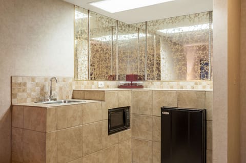 Standard Apartment, 1 King Bed, Non Smoking, Kitchen (Living Room) | Hypo-allergenic bedding, desk, laptop workspace, blackout drapes