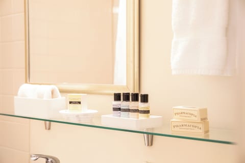 Free toiletries, hair dryer, towels