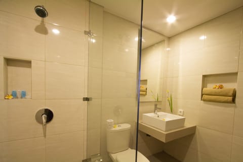 Premier Room | Bathroom | Shower, rainfall showerhead, free toiletries, hair dryer