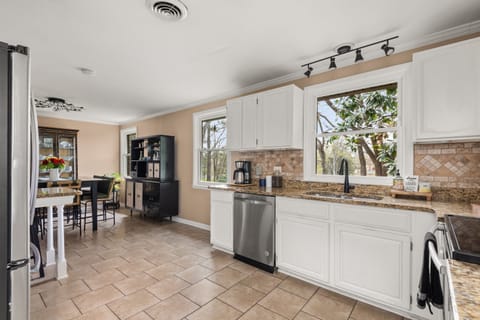 Plenty of countertop prep space for cooking
