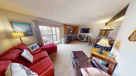 Living Area with Wood Fireplace, Flatscreen, Sectional - Living Area with Wood Fireplace, Flatscreen, Sectional
