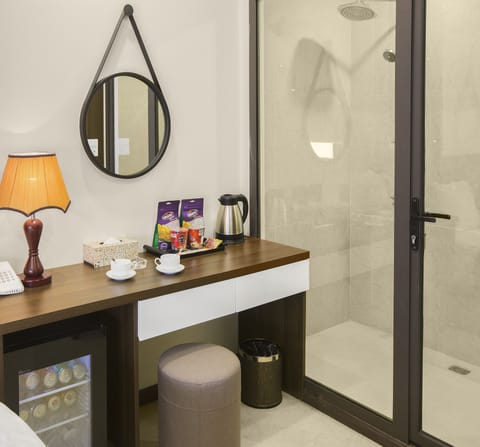 Minibar, in-room safe, desk, blackout drapes