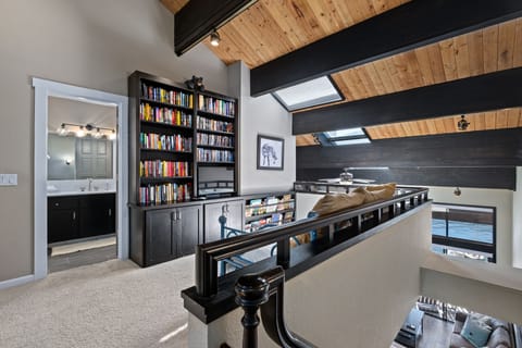 Loft with TV and plenty of books
