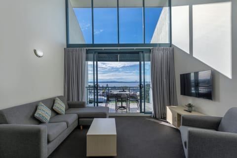 2 Bedroom Executive | Living area | Flat-screen TV, DVD player