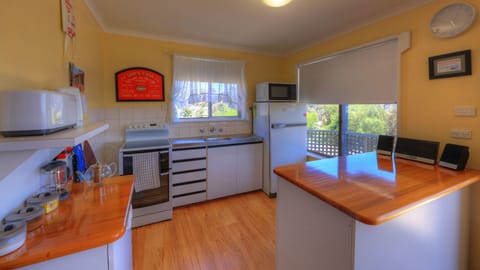 3 Bedroom Beach House | Private kitchen | Full-size fridge, microwave, stovetop, coffee/tea maker