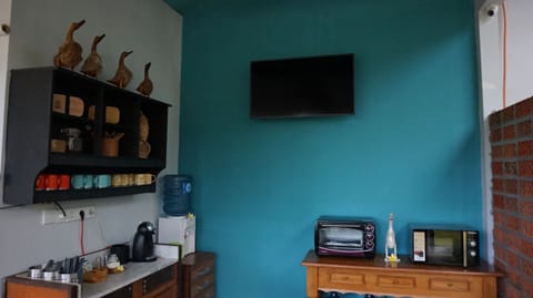 Shared fridge, microwave