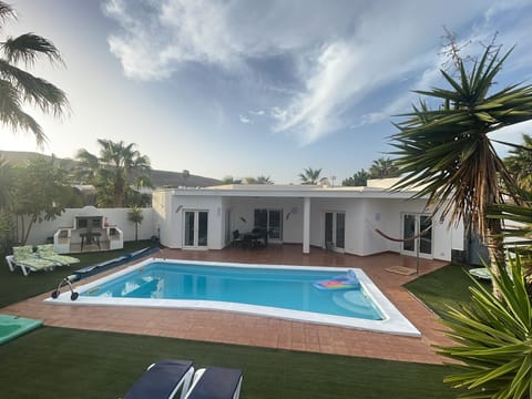 The pool is south facing hammock not included