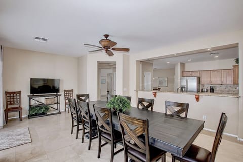 Large dining table seats 12