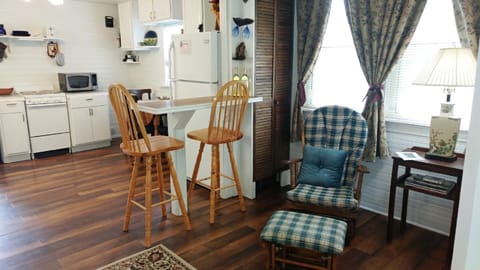 Living room and bar area