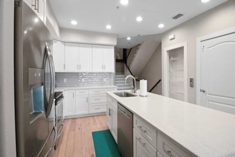 Fully stocked kitchen for as much (or as little) cooking as you wish to do. 