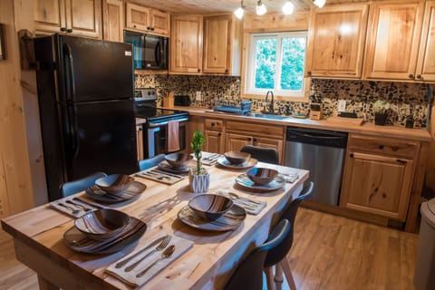 Fully stocked kitchen. Everything you would need to cook inside or on the grill.