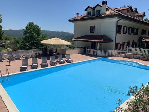 Private outdoor swimming pool.