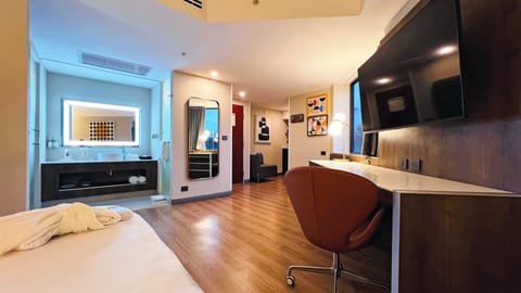 In-room safe, desk, iron/ironing board, WiFi (free)
