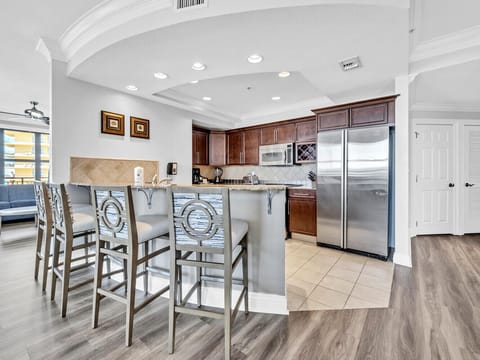 Fully stocked kitchen with updated appliances