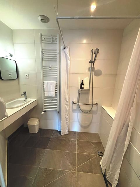 Family Room | Bathroom | Eco-friendly toiletries, hair dryer, towels, soap