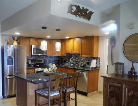 Kitchen view from living room