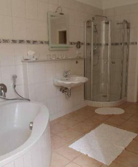 Hair dryer, bathrobes, towels, soap