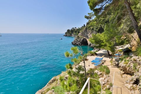 Sun loungers, beach towels
