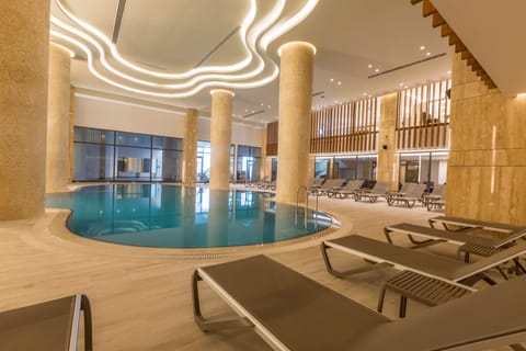 Indoor pool, seasonal outdoor pool