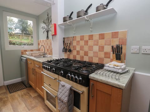 Dishwasher, highchair, cookware/dishes/utensils