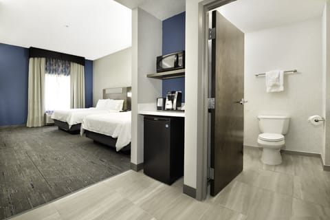 Standard Room, 2 Queen Beds | In-room safe, desk, iron/ironing board, cribs/infant beds