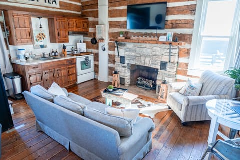 Remember to ignite the fire to create a cozy atmosphere.