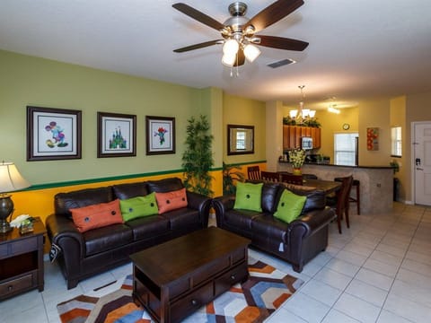 Living room, Dining area, and Kitchen 