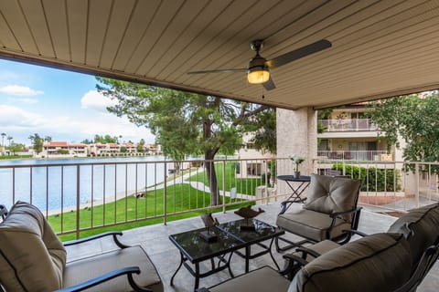 Huge wrap-around balcony  