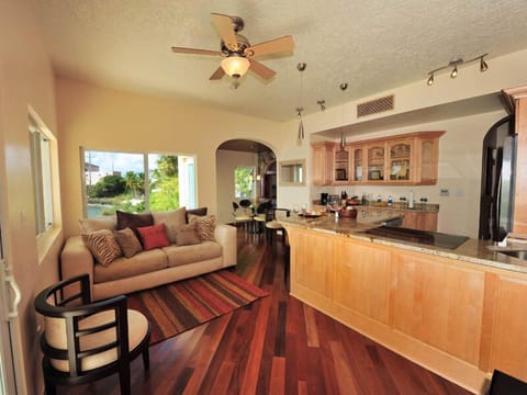 One Bedroom Spa Living and Dining Area, Connected to Gourmet Kitchen