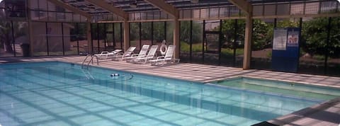Indoor pool/hot tub, open late