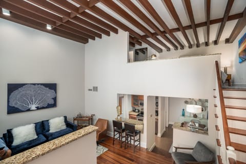 Living Room and Lofted King Bedroom