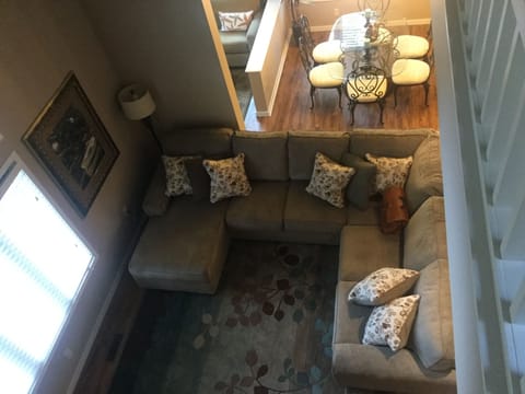 Living Room and Dining Room taken from the loft.