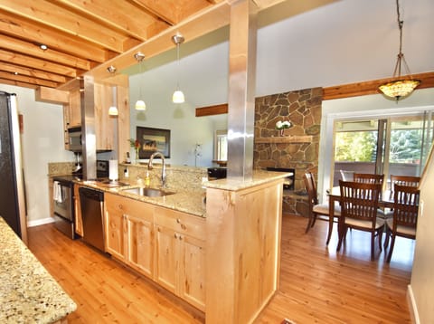 Fully equipped kitchen with everything you'd expect to have at home