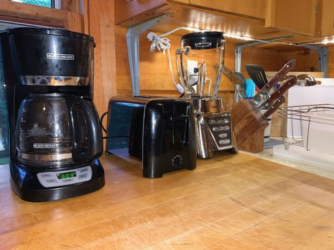 Kitchen appliances available for your stay.