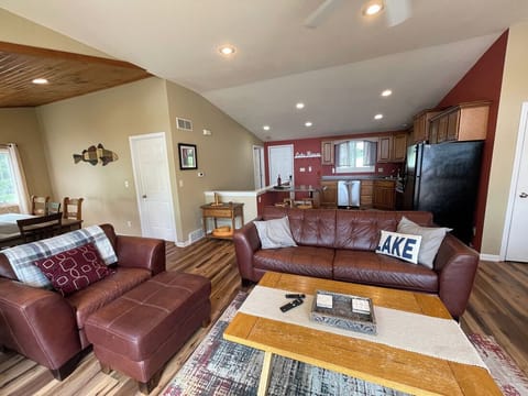Open concept kitchen and living room