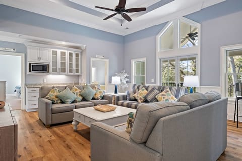 2nd floor Living Room. 14' high ceiling!