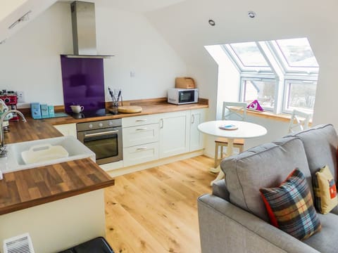 Modern kitchen with views from the breakfast table 
