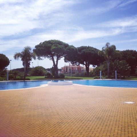 Pool, sun terrace and gardens